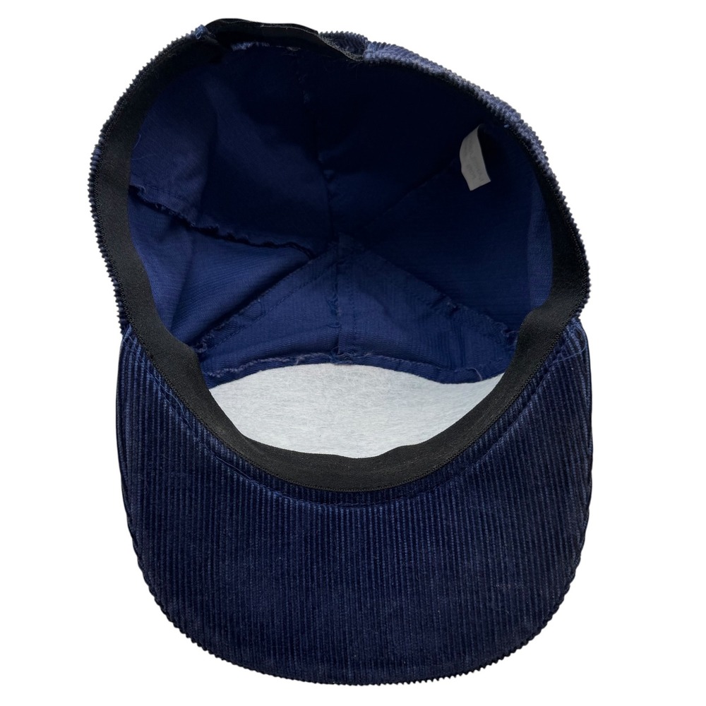 Lansilakki Ky Navy Blue Corduroy 5 Panel Hat Viinikka Trucking Patch Finland - Picture 5 of 9